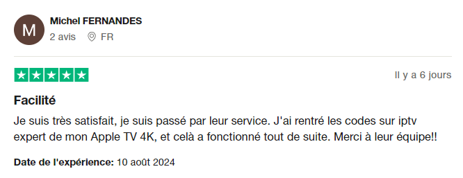 Avis de nos clients